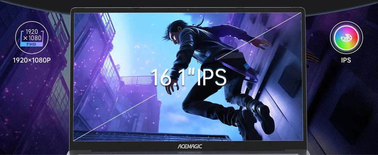 ACEMAGIC Gaming Notebook AMD Ryzen 7 5700U(Beat i7-1265U) ackbed Laptop Keyboard RAM 16GB NVME SSD 512GB "Full HD 1920x1080 - Lootquake