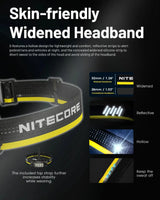 NITECORE HC65 UHE LED Headlamp 2000 Lumen USB-C Rechargeable 8 Core UHE LED Headlight Dual Beam,4000mAh 18650 Li-ion Battery - Lootquake