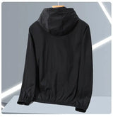 2023 Summer Men's Windbreaker Big Size Sun Protection Clothing Korean Style Ultra-thin Streetwear Zipper Hooded Jackets Man - Lootquake