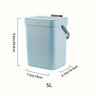 Cubo de basura silencioso y compacto de 3/5 l, ecológico, sellado, para cocina y oficina, no necesita electricidad.
