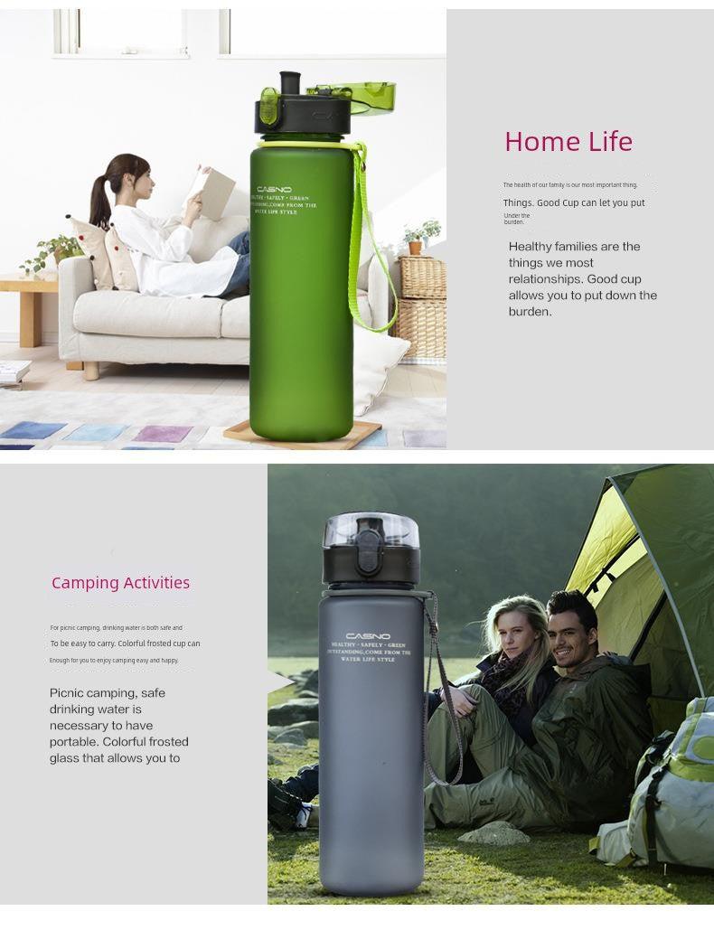 Casino Frosted Sports Water Cup Plastic Handy Cup Men and Women Creativity Portable Student Kettle with Lid Sports Bottle