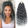 8 Packs 12" Goddess Box Braids Crochet Hair | Boho Braids with Curl Ends