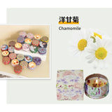 Bougie parfumée aux fleurs séchées, souvenir de mariage, parfum de fleur éternelle, bougie parfumée à l'huile essentielle de plante longue durée