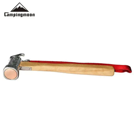 Campingmoon 1PCS Outdoor Multi-purpose Stainless Steel Copper Head Nail Puller Camping Hammer Fixed Tent Nail With Safety Rope - Lootquake