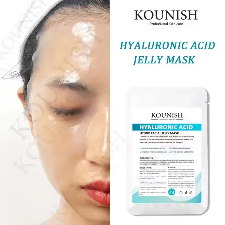 Mascarilla de gelatina en polvo con colágeno, mascarillas peel-off, hidratantes, para salón de spa, hidrogel, antiedad, blanqueadoras, iluminadoras, productos de belleza.