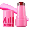 Milk Jelly Lipstick Blush Stick Moisturized Blusher Rouge Cream Shimmer Powder Blusher Stick Beauty Makeup for Women and Girls