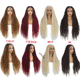 32" Blonde Goddess Locs Wig | Boho Braids & Curls | Full Lace Front | Baby Hair | Synthetic Hair