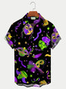 2024 Men's Mardi Gras Shirt 3D Print Short Sleeve Casual Shirts Streetwear Loose Plus Size Mens Hawaiian Shirts Tops T-Shirt - Lootquake