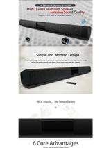 Potente altavoz inalámbrico Bluetooth para cine en casa, ordenador, TV, coche, caja de sonido, barra de sonido, graves potentes, subwoofer, radio, caja de sonido