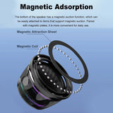 Enceinte Bluetooth portable G200, éclairage RGB, haut-parleur magnétique BT5.3, mini caisson de basses, autonomie de 7 heures, support pour téléphone