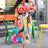 2024 Spring Summer New Cross-border Wishdress Women's Clothing Artistic Printing Plenty Folds Seven-half Sleeves Long Dress - Lootquake
