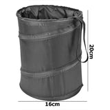 Papelera para coche, portátil, plegable, emergente, impermeable, cesta para basura, accesorios para coche, cubo interior, suministros para productos