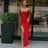 Summer Sexy Dress Women's New Slim Slim Fit Open Back Sexy Split Dress Long Dress Street Style Retro Dress Elegant Robe - Lootquake