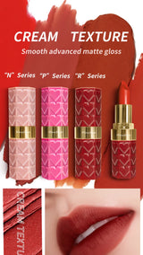Nude Matte Lipsticks 4 Colors Waterproof Long Lasting Lip Stick Not Fading Sexy Nude Red Pink Velvet Lipsticks Makeup Cosmetic