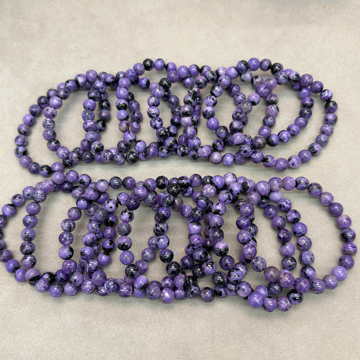 Wholesale Natural 9mm 11mm 12mm 13mm Charoite Smooth Round Loose Beads For Jewelry Making DIY Bracelets Necklace Strand Gift - Lootquake