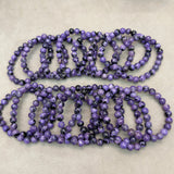 Wholesale Natural 9mm 11mm 12mm 13mm Charoite Smooth Round Loose Beads For Jewelry Making DIY Bracelets Necklace Strand Gift - Lootquake