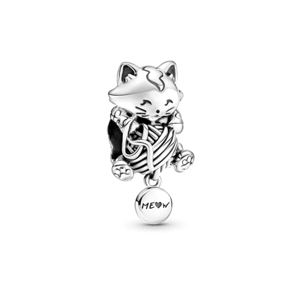 Nuevo dije de rana perezosa de plata 925 con forma de animal, pato, cerdo, oso, compatible con pulsera original, decoración, colgante para mujer, regalo de joyería