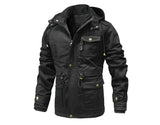 Winter Men's Warm Padded Jackets Fashion Men Fleece Lined Thermal Hooded Coats Men Mountain Ski Windbreaker Jackets Clothing - Lootquake