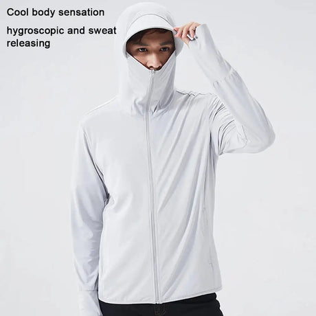 Summer UPF 50+ UV Sun Protection Skin Coats Men Ultra-Light Sportswear Hooded Outwear Men Windbreaker Casual Jackets - Lootquake