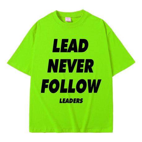 Rapper Chief Keef Lead Never Follow Leaders T Shirts Men Women Fashion Hip Hop Vintage T-shirt Cotton Casual Oversized T-shirts - Lootquake
