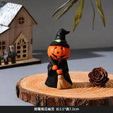 New Halloween Decorations Pumpkin Holiday Party Home Living Room Desktop Decorations Spooky Doll Resin Ornaments