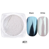1/2PC Pearl White Mermaid Aurora Chrome Nail Powder Metallic Neon Rainbow Dust Nail Art Gel Polish Supplies Mirror Chrome Powder