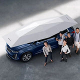 Car Umbrella Semi-Automatic Awning Tent Auto Smart Insulated Cover Outdoor Waterproof Folded Portable Canopy Cover Sun Shade - Lootquake