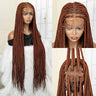 350# Blonde HD Full Lace Braided Wig | Knotless Box Cornrows | Crochet Braids | Synthetic Braids for Black Women