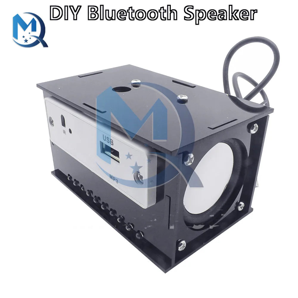 Kit de haut-parleurs Bluetooth DIY, électronique, projet de soudure DIY, pratique de l'assemblage de soudure, composant de kit électronique DIY, haut-parleurs 2*3W