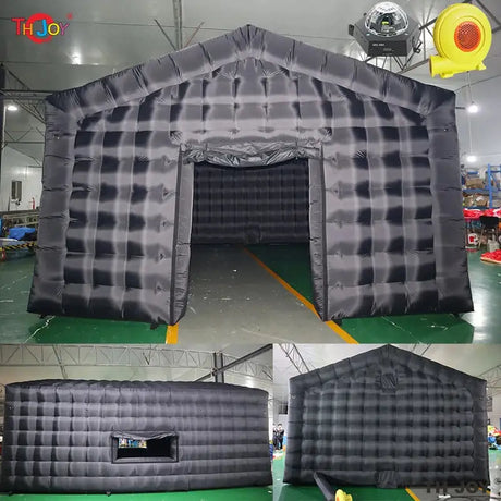 7x5m Disco Light N Fog Machine Black Cube Blow Up Bar Tent Inflatable Nightclub Portable Inflatable Party Tent Free Air Shipping - Lootquake