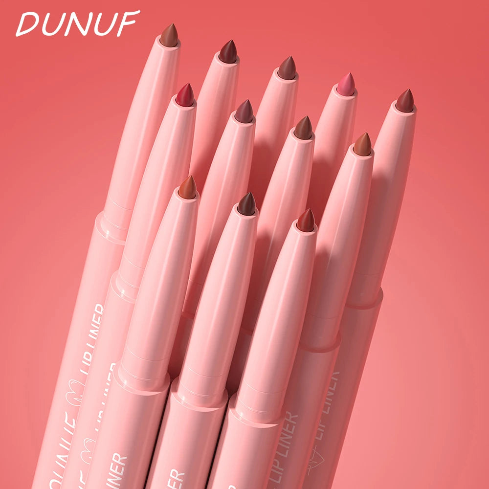12-Color Luxury Matte Lipliner - Waterproof, Moisturizing,Long-Lasting,Non-Stick,Perfect Versatile Shades for All Skin Types