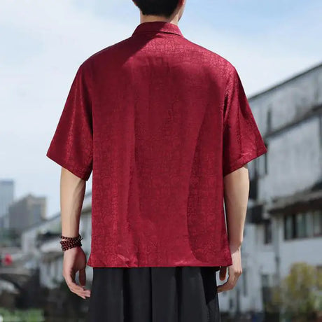 Chinese Style Mens Shirt and Blouse Luxury Men's Clothing Japanese Streetwear Vintage Fashion Korean Clothes Man Shirts 2025 5XL - Lootquake