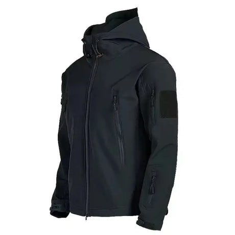 2024 New Outdoor Jackets Men Shark Skin Soft Shell Tactical Waterproof Windbreaker Jacket Mens Hooded Bomber Coats Hiking - Lootquake