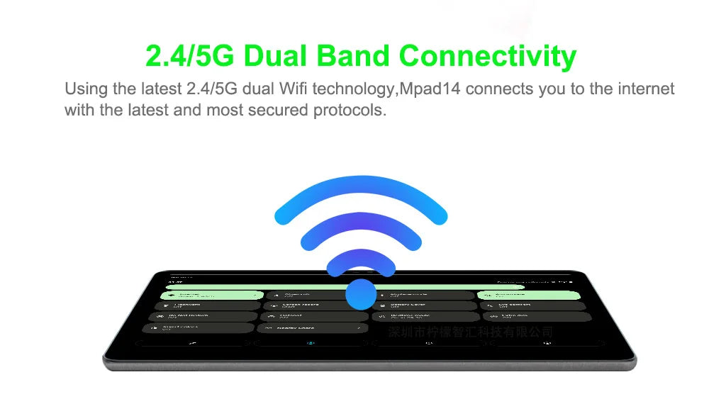 Tablette 14,1 pouces, version mondiale, non ouverte, Android 2025, 12 Go + 256 Go, 1920 x 1080, appels 4G, Wi-Fi 5G, 10 000 mAh