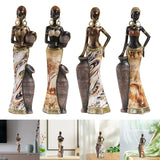 African Women Figurine, African Statues, Retro Sculptures, Collectible