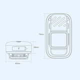 Altavoz Bluetooth portátil para exteriores, altavoz portátil de llamadas Bluetooth con soporte magnético para ciclismo, senderismo y correr.