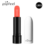 High Quality Popfeel Waterproof Lasting Matte Luxury Velvet Lipstick Make up Smudge-Free Pigmented Lipsticks Lip Gloss Cosmetics