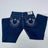 American Retro Jeans Y2K Men Women Harajuku Hip Hop Gothic Retro Pocket Embroidered Blue Baggy Jeans Low Waist Wide Leg Trousers - Lootquake