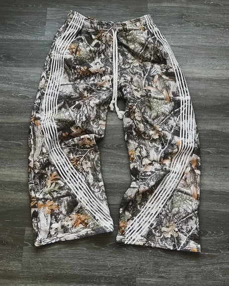 Y2k Camouflage Jeans New Harajuku Hip Hop Vintage Oversize Denim Pants Fashion Men Women Straight Leg Wide Leg Jeans Streetwear - Lootquake