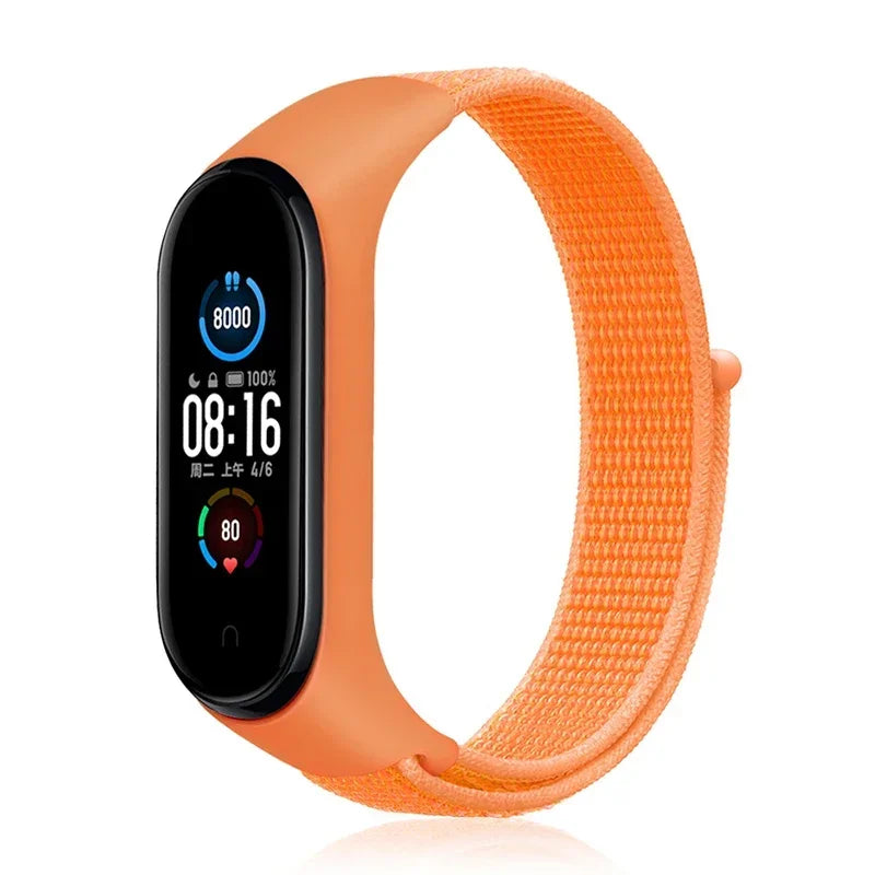 Bracelet For Mi Band 6 7 Strap Nylon Sport loop watch Belt Pulseira Correa Mi band 4 Wristband for xiaomi Mi band 5 4 3 Bracelet - Lootquake