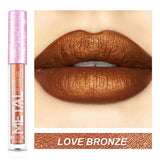 Metallic No-stick Cup Lip Gloss Glitter Matte Moisturizing Waterproof Long Lasting Lip Glaze Liquid Lipstick Lip Makeup Cosmetic