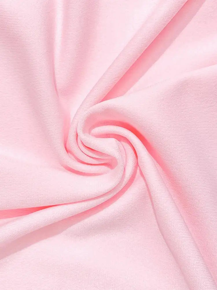 Solid Patchwork Appliques Dresses For Women Half High Collar Flare Sleeve High Waist Elegant Long Dress Female Fashion New - Lootquake