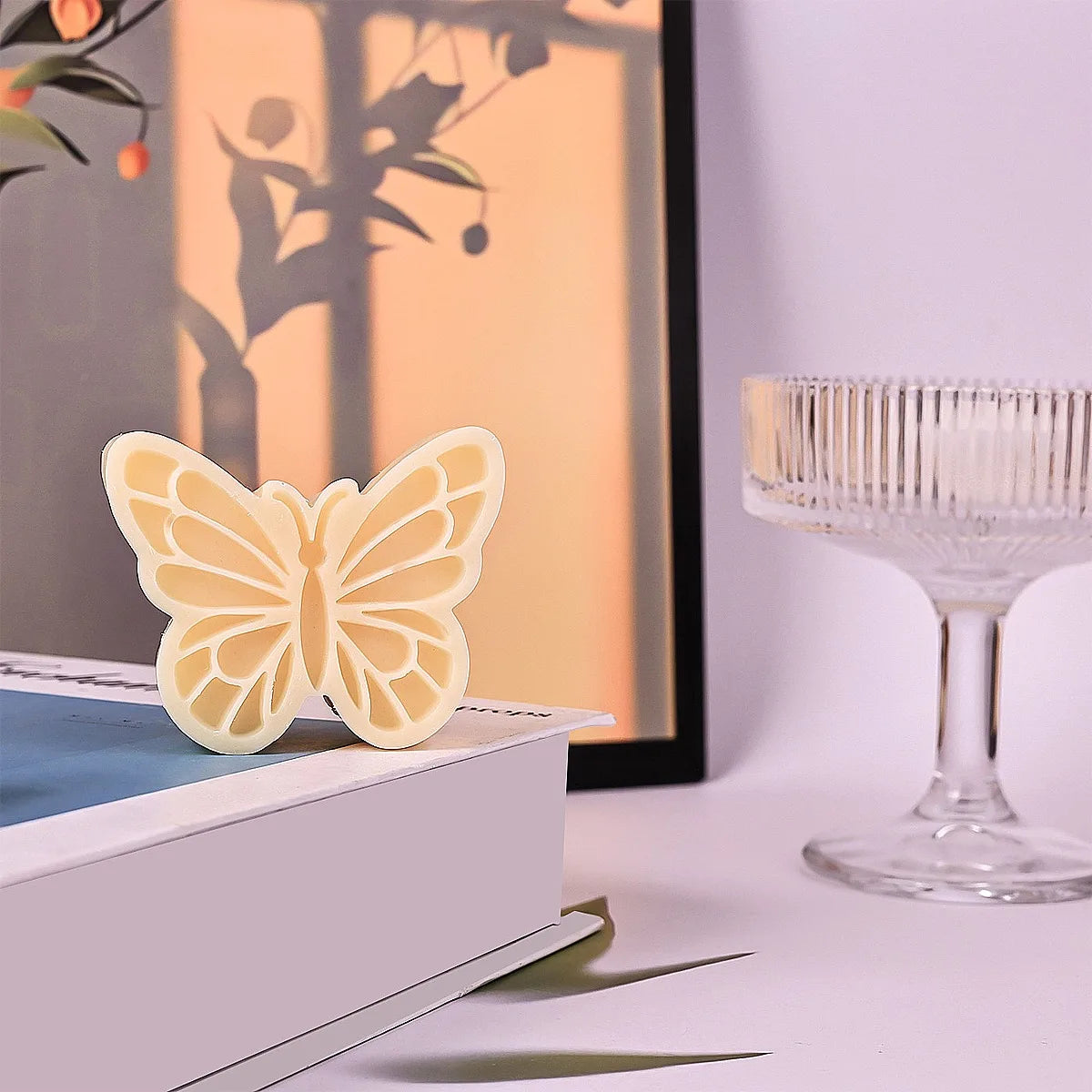 Sculpture Beautiful Butterfly Candle Silicone Mold DIY Insect Series Resin Mould Aromatherapy Soap Gypsum Handmade Home Decor