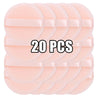 Lot de 100 houppettes rondes en velours pour poudre libre, douces et lavables, pour fond de teint, cosmétiques, outil de maquillage professionnel