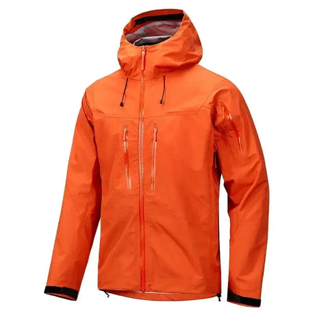 Jacket Men's Sports Casual Soft-shell Zipper Pocket Water Repellent Windbreaker New Autumn Functional Camping Hooded Raincoat - Lootquake
