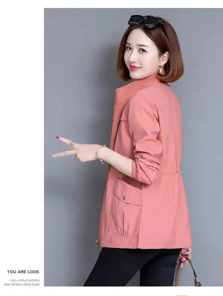 2023 New Spring Women's Jackets Causal Windbreaker Famale Thin Basic Coat Lightweight Jacket Outwear Women Clothing - Lootquake