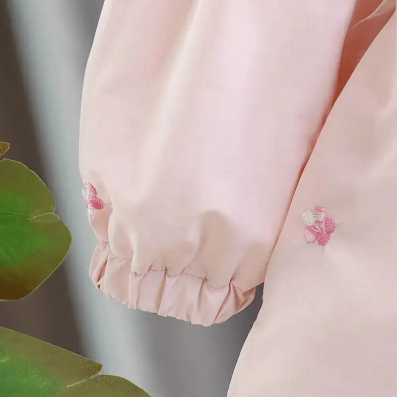 Girls Windbreaker Medium Length Coat Spring and Autumn New Children's Fashion Hooded Coat Little Girl Trench Coat - Lootquake