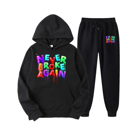 Youngboy Never Broke Again Hoodes 2PCS Sets Tracksuit Fashion Hip Hop Suit Sweatpants Men Women Hooded Sweatshirts Sport Pant - Lootquake