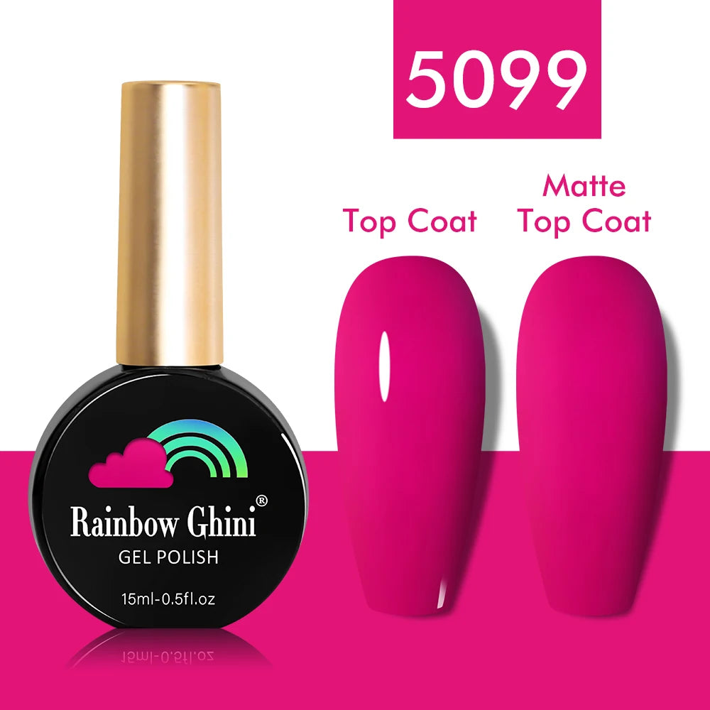 Rainbow Ghini UV LED Glitter Purple Gel Nail Polish 15ml Manicure Art Accessories Nail Glue Supplies for Professionals Varnishes