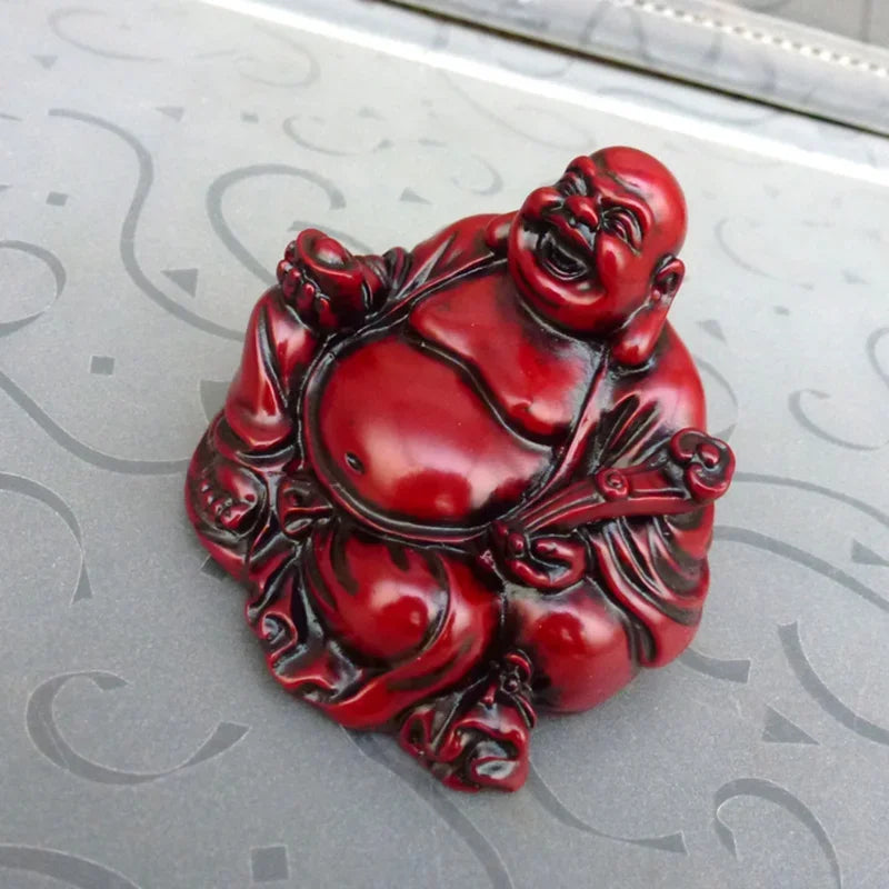 Resin Smile Buddha Decoration Feng Shui Buddha Sculpture Decoration Technology of Maitreya Buddha Desktop Decoration Sculpture
